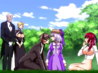 Amazing busty anime vixens hot porn video