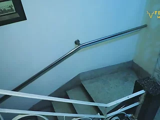 Hot amateur brunette with big tits nailed at home - cumshot